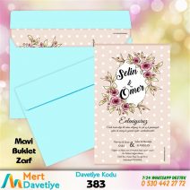 MAVİ ZARFLI MODEL-383