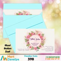 MAVİ ZARFLI MODEL-398